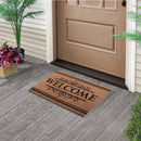 Welcome,  Natural Coir 30'' x 18'' Non slip Doormat Indoor/Outdoor
