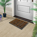 Coconut Natural Coir 24'' x 16'' Non-Slip Indoor/Outdoor Mat