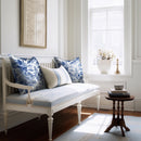 Luxury Toile Cotton Pillow - Summer House Navy