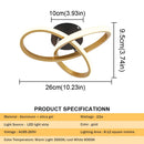 DecorBites™ Acrylic LED Chandelier Pendant Light Minimalist Ceiling Lamp for Modern Decor