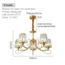 DecorBites™ Bronze Villa All Copper Chandelier - Modern Light Luxury for Living Room