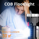 DecorBites™ LED Flashlight: High-light with 4 Lamp Beads, COB Floodlight, USB Rechargeable Outdoor Torch