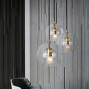 DecorBites™ Clear Glass Ball Pendant Light Chandelier for Living Room Dining Room Home Decor