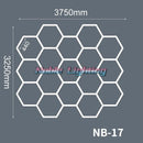 DecorBites™ Hexagon LED Ceiling Light for Barbershop and Garage Hair Salon