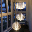 DecorBites™ Geometric Iron Chandelier | Nordic Loft Pendant Light Fixture