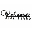 Key Holder Wall Mounted Key Hooks For Wall Decorative With 10 Hooks Black Metal Key Organizer Rack Hanger For Entryway