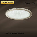 DecorBites™ Crystal Round Ceiling Lamp: Nordic Light Luxury LED Home Lighting for Bedroom and Living Room