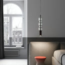 DecorBites™ Cylindrical Glass Pendant Light: Modern, Nordic Design for Living Room, Restaurant, Kitchen