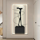 Abstract Figure Luminous Canvas Painting Wall Lamps by DecorBites™