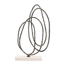 DecorBites™ Geometric Abstract Face Metal Statue Figurine Home Decoration