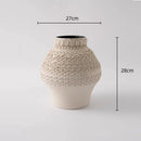 DecorBites™ Geometric Folding Ceramic Flower Vase Home Decor Handicrafts