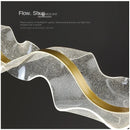 DecorBites™ Acrylic Ribbon LED Ceiling Chandelier for Living Room, Modern Dining Pendant Lamp