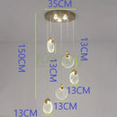 DecorBites™ Crystal LED Chandelier: Modern 5head Highlight for Bedroom, Bar, Study Room Decor