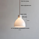 DecorBites™ Copper White Glass LED Pendant Lamp for Modern Living Room Decor