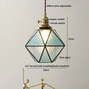 DecorBites™ Green Glass LED Pendant Lights Modern Hanging Lamp Home Decor