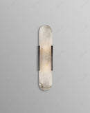 DecorBites™ Linear Marble Chandelier: Modern Circular Alabaster Pendant Light