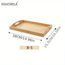 DecorBites™ 1PCS Rectangular Wooden Trays - Multipurpose Kitchen Storage Organizer