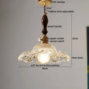 DecorBites™ Clear Glass Pendant Lamp Japanese Style LED Hanging Lights