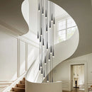 DecorBites™ Crystal LED Stair Chandelier: Luxury Long Stair Lighting Fixture with Creative Island Design