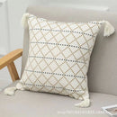 DecorBites™ Geometric Tufted Tassel Cushion Cover 30x50cm/45x45cm