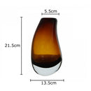 DecorBites™ Double Glass Vase Hydroponic Flower Pot: Desk Decor, Floral Arrangement Aesthetics