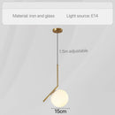 DecorBites™ Glass Pendant Lights: Modern Bedroom Bedside Chandeliers for Home Indoor Decor