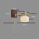 DecorBites™ Copper LED Wall Lights Ceramic Pull Chain Switch Modern Stair Light Fixtures