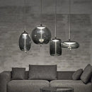 DecorBites™ Glass LED Chandeliers for Living Room Bedroom Kitchen Pendant Lamp