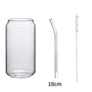 DecorBites™ Glass Drink Cup with Bamboo Lid - High Borosilicate Glass Tea Juice Coffee Mug