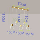 DecorBites™ Crystal LED Chandelier: Modern 5head Highlight for Bedroom, Bar, Study Room Decor
