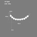 DecorBites™ Glass Gold Pendant Light for Living Room Luxury Bubble Necklace