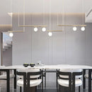 DecorBites™ Linear Minimalist Chandelier Pendant Light for Living Room, Dining Table Ceiling Decor