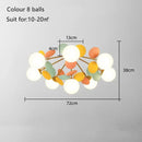 DecorBites™ Kids LED Ceiling Light: Iron Sheet Glass Chandelier