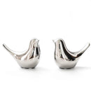 DecorBites™ Golden Silver Bird Figurines Modern Ceramic Statues - Home Decor Wedding Gifts