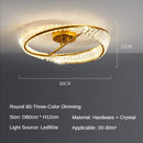 DecorBites™ Crystal LED Chandelier: Luxury Modern Bedroom & Living Room Ceiling Light