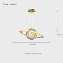 DecorBites™ LED Acrylic Planet Pendant Light: Children Room Star Chandeliers for Living Room Bedroom