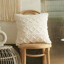 DecorBites™ Lace Tassel Cushion Tufted Sofa Pillowcase for Office Chair Pad