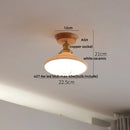 Modern white & brass ceramic led ceiling lamp bedroom lattice light