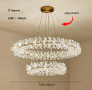 DecorBites™ Crystal Flower Chandelier: Nordic Luxury Lighting for Home Decor & Restaurant