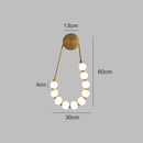 DecorBites™ Cream Italian Style Asymmetric Magic Bean Wall Lamp