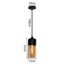 DecorBites™ Glass Shade Pendant Light, Industrial Kitchen Restaurant Decor Lighting