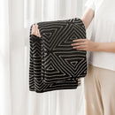 DecorBites™ Knitted Triangular Pattern Thin Blanket for Cozy Versatile Living Room Cover