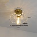 DecorBites™ Green Glass LED Ceiling Lamp for Home Living Room and Hallway Lighting