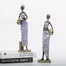 DecorBites™ African Woman Sculpture: Realistic Home Decor Figurine