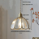 DecorBites™ Antique Glass LED Pendant Lamp, Adjustable Loft Kitchen Light Fixture