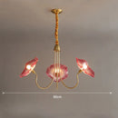 DecorBites™ Lotus Leaf Glass Ceiling Chandelier with E14 Bulb