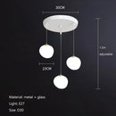 DecorBites™ Cobblestone Glass LED Pendant Lights for Villa Hotel Loft Stair Lamp