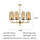 DecorBites™ American Lustre Glass Chandelier LED Pendant Light Fixture