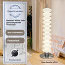 DecorBites™ Gourd Glass Floor Lamp: Nordic Design LED Night Light for Bedroom and Living Room