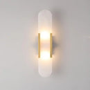 DecorBites™ Linear Marble Chandelier: Modern Circular Alabaster Pendant Light